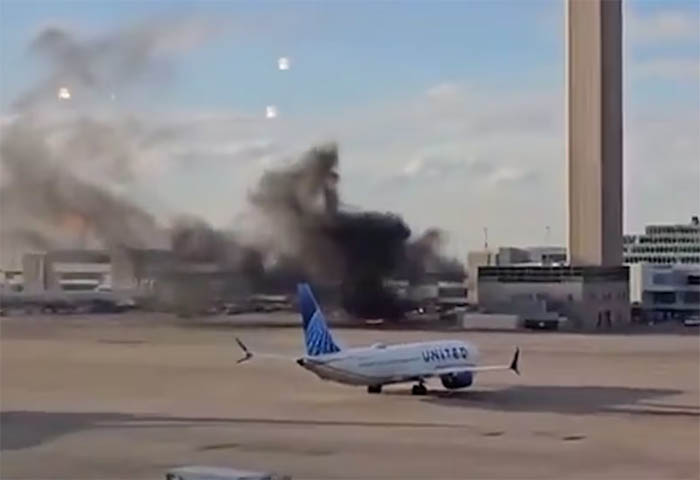 El incendio de un avión de American Airlines en Estados Unidos provocó ...