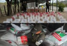 Incautan cargamento de cigarrillos y licor de contrabando avaluado en más de $200 millones