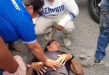 Mujer resultó herida tras quedar aprisionada entre ´mula´ y un bus