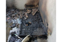 Incendio consumió habitación de una casa en Ciénaga