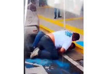 EN VIDEO: Taxistas protagonizaron pelea por pasajeros en el aeropuerto Simón Bolívar