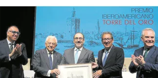 Sergio Díaz Granados recibió el VII Premio Iberoamericano Torre del Oro