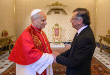 Presidente Petro se reunió este jueves con el Papa León XIV en el vaticano