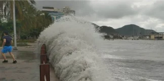 Fuertes vientos y posible mar de leva en Santa Marta