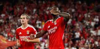 Jhon Durán marcó su primer gol oficial con Benfica