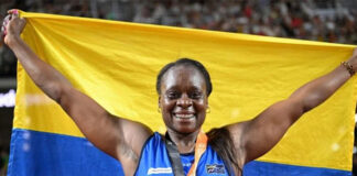 Flor Denis Ruiz volvió a subirse a un podio de la Liga de Diamante