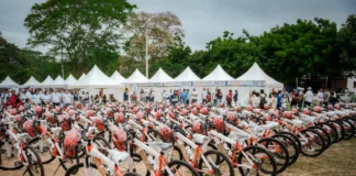 286 estudiantes de Guachaca recibieron las ‘Bicis de la Alegría’