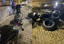 Motociclista resultó herido al chocar con un andén en el Polideportivo