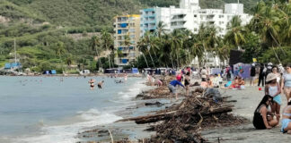 Ambientalistas alertan sobre contaminación de El Rodadero por efecto de las lluvias